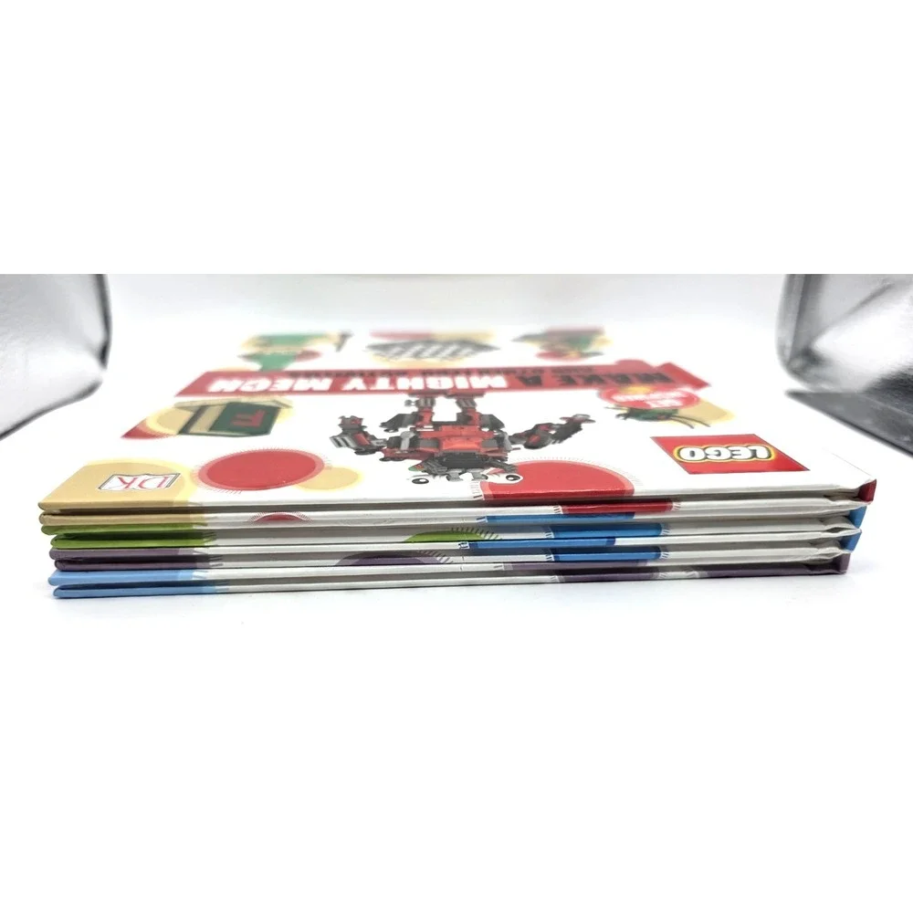Lego Book Make a Mighty Mech & Other Lego Activities Hardcover Lot of 4 Fun Idea